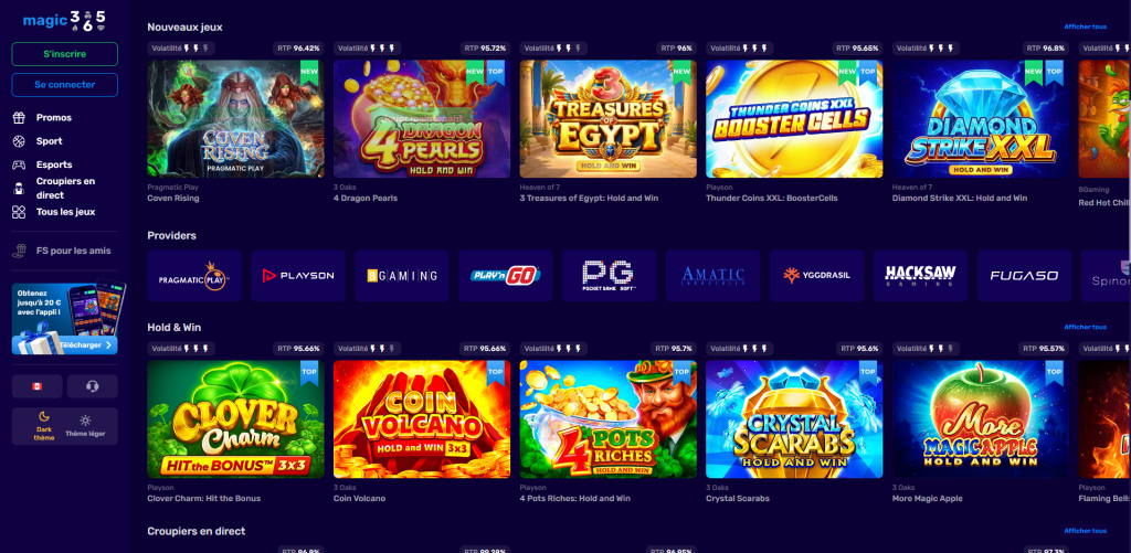 Per-round value published alongside the magic365 offer